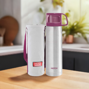 Milton Glassy Thermosteel Flask – Pink, 750 ml