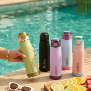 Dubblin Club 750ml Water Bottle - Blue