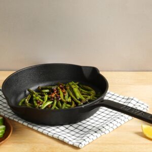 Meyer Pre-Seasoned Cast Iron Frypan / Skillet, Single Handle | 20–26 cm | Naturally Non-Stick, Induction & Gas image 8