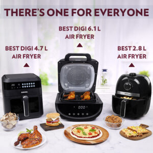 Borosil BestDigi 6.1L XL Digital Air Fryer, Touch Control image 12