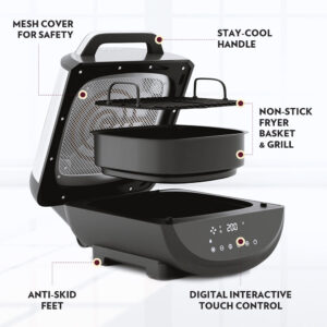 Borosil BestDigi 6.1L XL Digital Air Fryer, Touch Control image 10