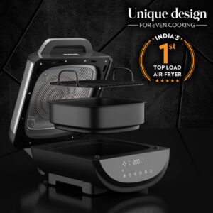 Borosil BestDigi 6.1L XL Digital Air Fryer, Touch Control image 6