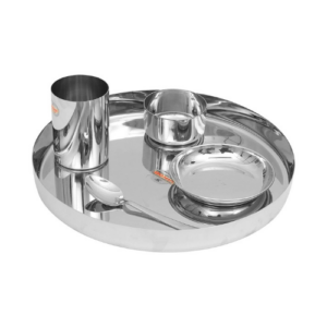 Vinod Steel 5 Pcs Traditional Thali Set image 2