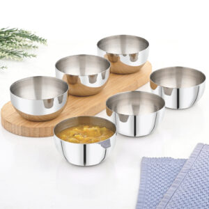 Vinod Steel Two Tone Bowl, Set of 4, 100ml image 2