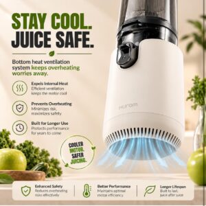 Hurom E50st Slow Juicer, 44 RPM, 10 Year Warranty image 5