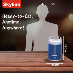 Skyline Electric Lunch Box with Stainless Steel Containers | Self-Heating Spill-Proof Tiffin for Office & Travel image 6