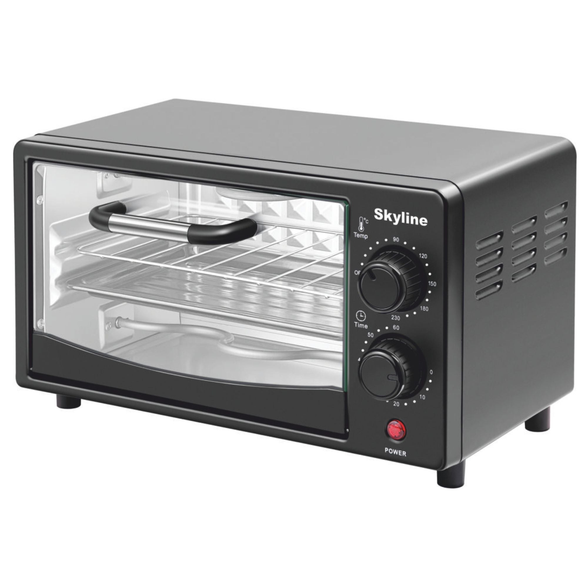 Skyline 10L Oven Toaster Griller (OTG), 800W | Bake, Toast, Grill & Reheat | 60-Min Timer with Auto Shut-Off | 1 Year Warranty