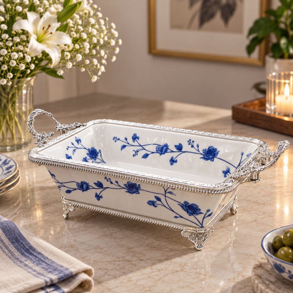 Devnow Heritage Estate Porcelain Centrepiece — Bihari Bartan Bhandar