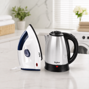 Skyline Electric Kettle & Dry Iron Combo | 2-in-1 Home Essentials | Fast-Boil Kettle + Non-Stick Iron | 1 Year Warranty image 6
